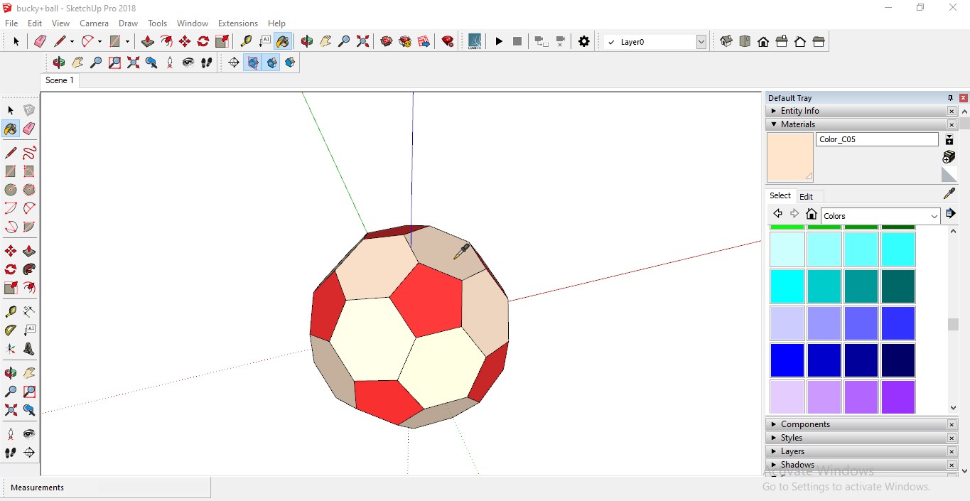 sketchup pro 2018 default field of view