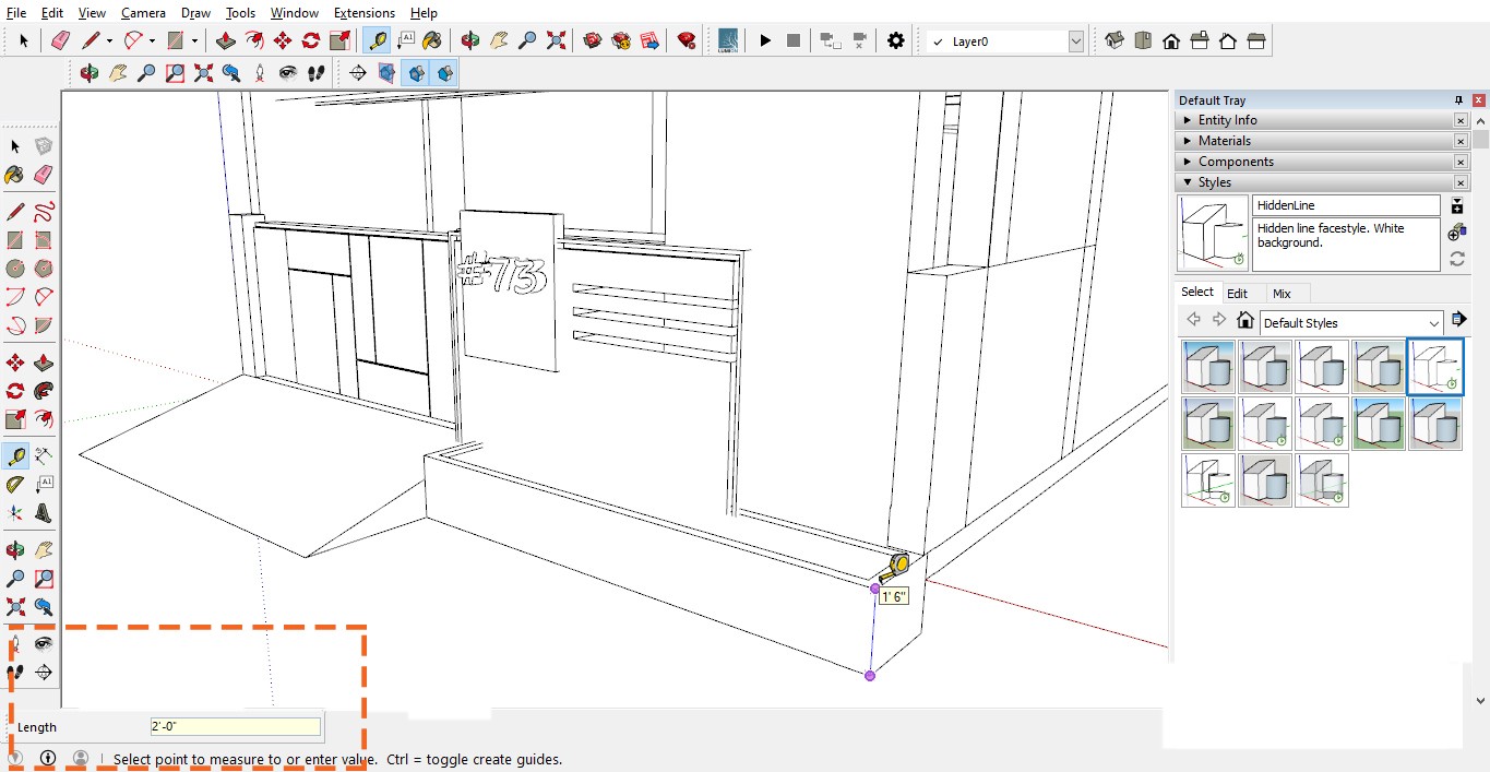 scale in sketchup