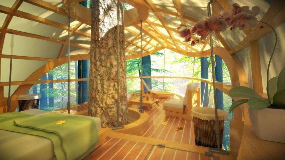 Eterra Samara interior Awe-inspiring Treehouse