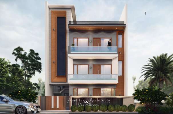 16 Modern Architecture Inspired Residence Elevation Design Ideas Aastitva