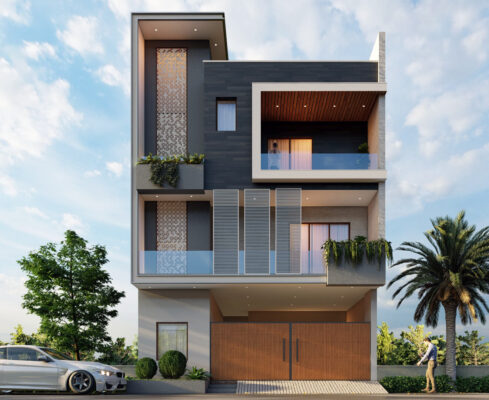 30 Exterior Home Renders that will Simply Inspire you. - Aastitva