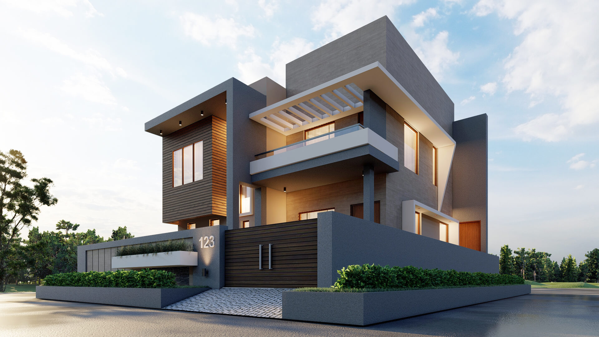 30 Exterior Home Renders that will Simply Inspire you. - Aastitva